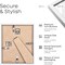 White Picture Frames 4x6, High-End Oak Wood 4 x 6 Frame for Wall or Tabletop